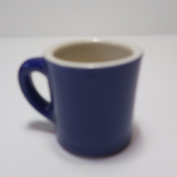 Vtg '84 rare blue Beverly Hills Cafe  thick rim - Picture 3 of 3